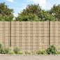 Tuinscherm 2 st grof steenpatroon 35x0,19 m PVC grijs