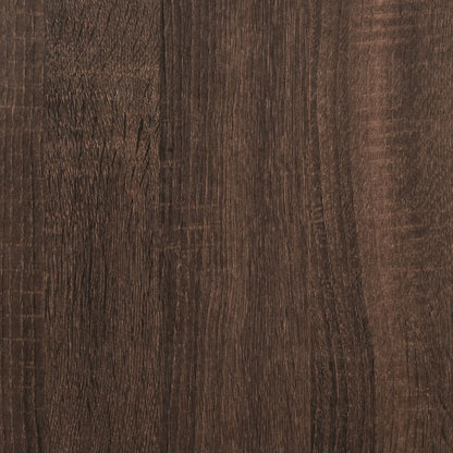 Nachtkastje 40x30x40 cm bewerkt hout bruin eikenkleur