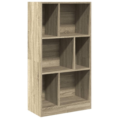 Boekenkast 57x28,5x107,5 cm bewerkt hout sonoma eikenkleurig