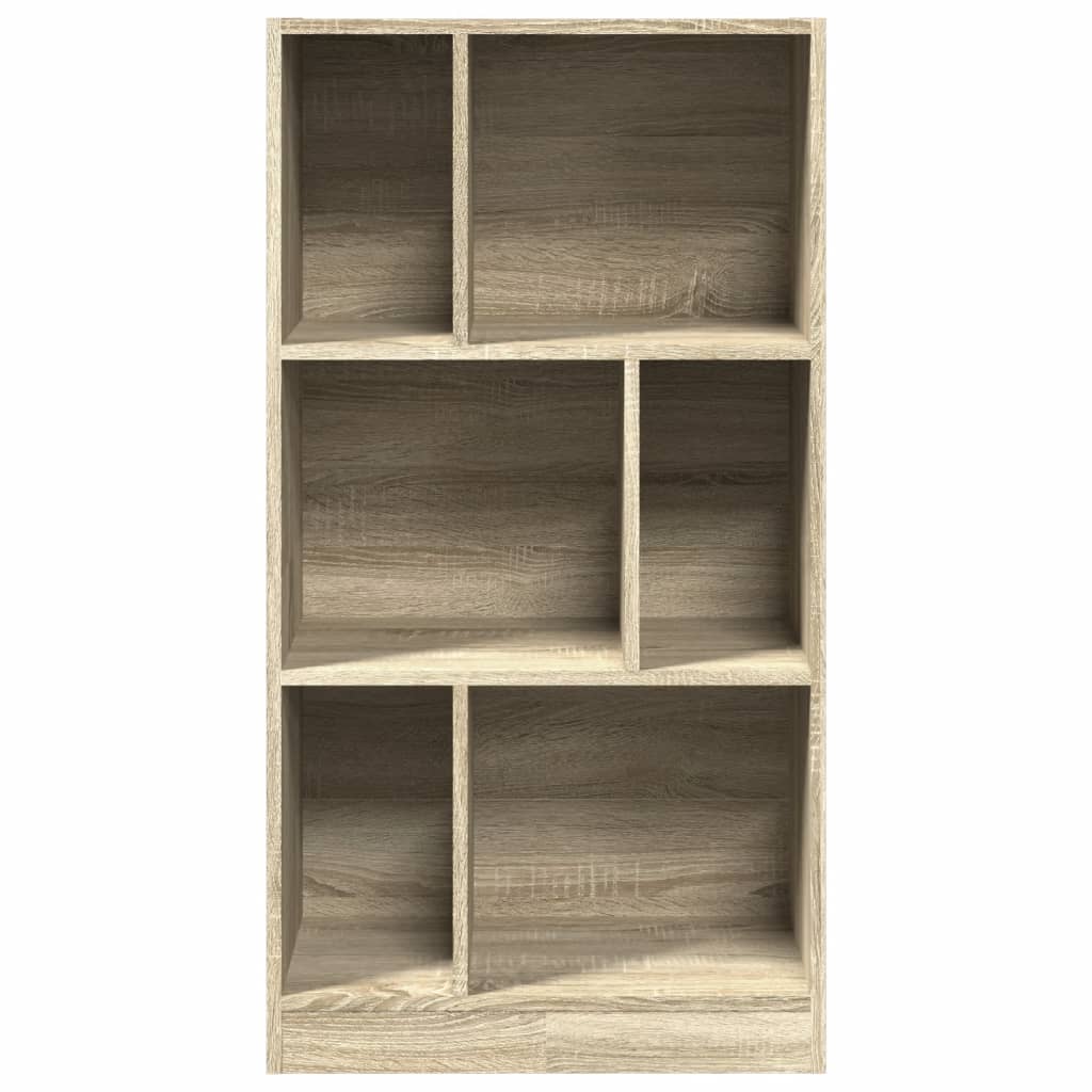 Boekenkast 57x28,5x107,5 cm bewerkt hout sonoma eikenkleurig