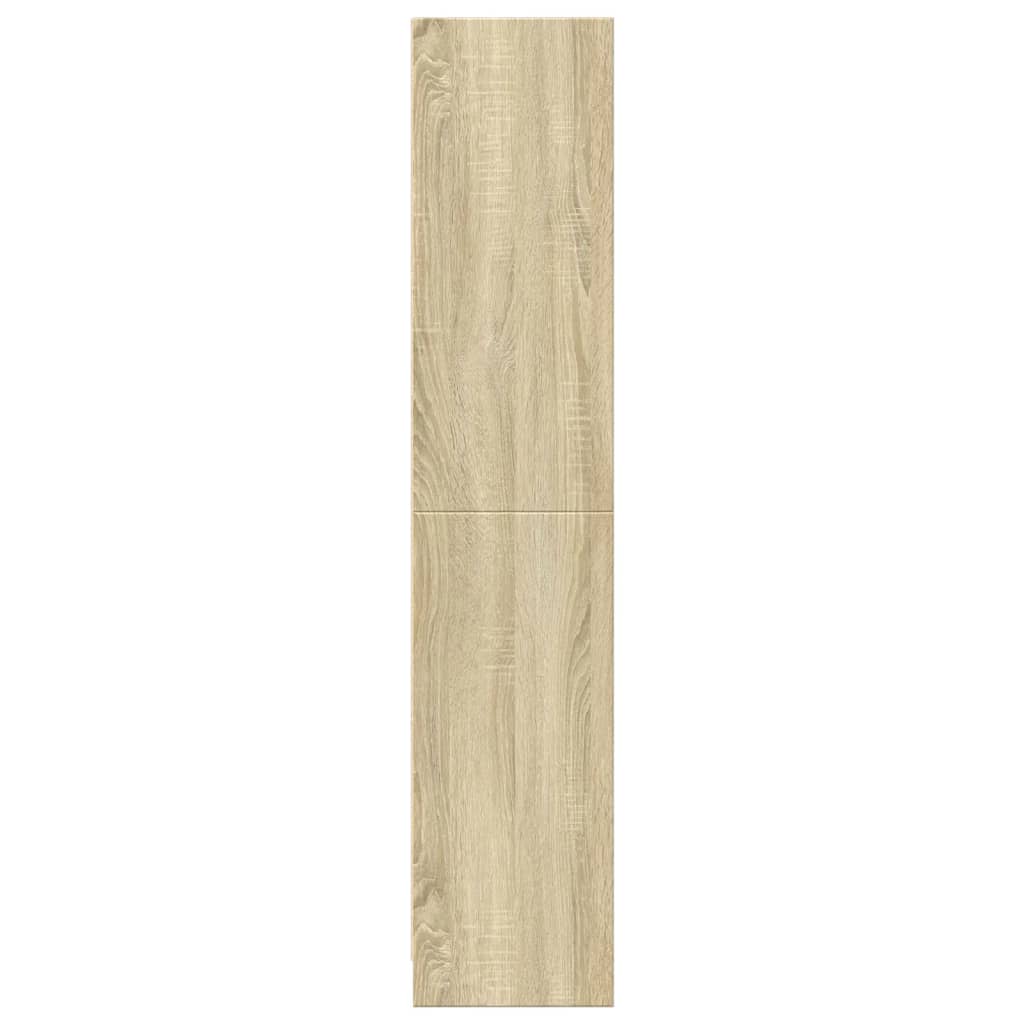 Boekenkast 57x28,5x107,5 cm bewerkt hout sonoma eikenkleurig