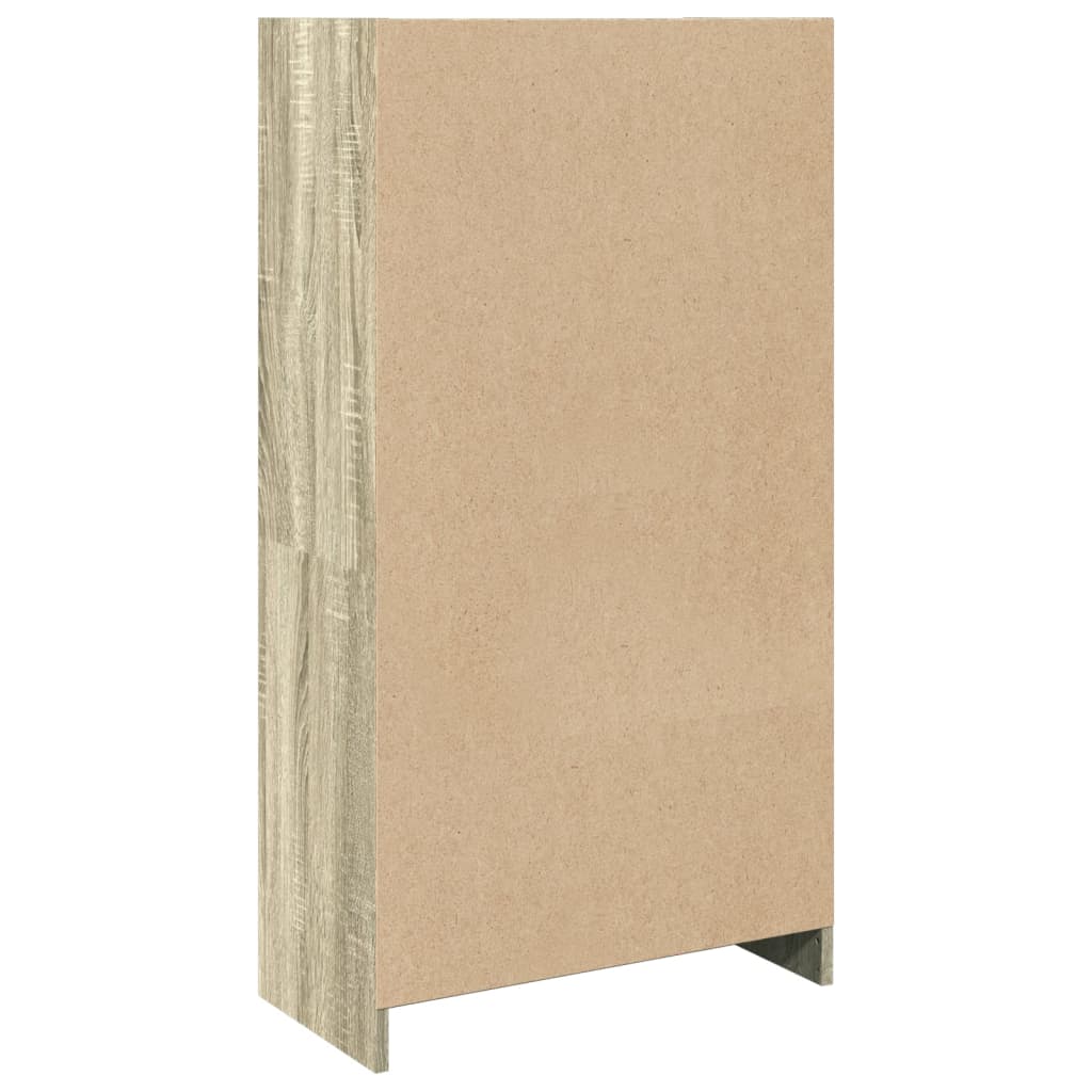 Boekenkast 57x28,5x107,5 cm bewerkt hout sonoma eikenkleurig