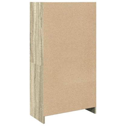 Boekenkast 57x28,5x107,5 cm bewerkt hout sonoma eikenkleurig