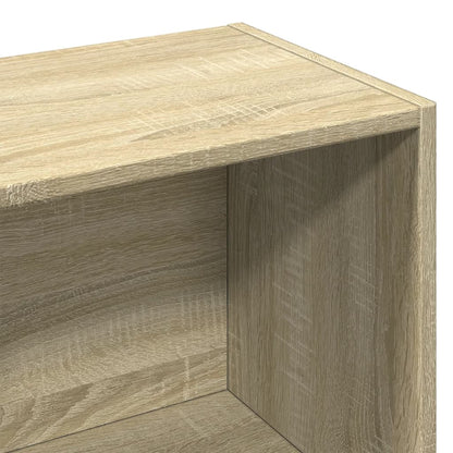 Boekenkast 57x28,5x107,5 cm bewerkt hout sonoma eikenkleurig
