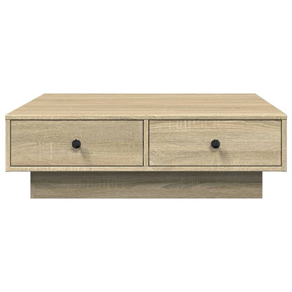 Salontafel 90x90x28 cm spaanplaat sonoma eikenkleurig