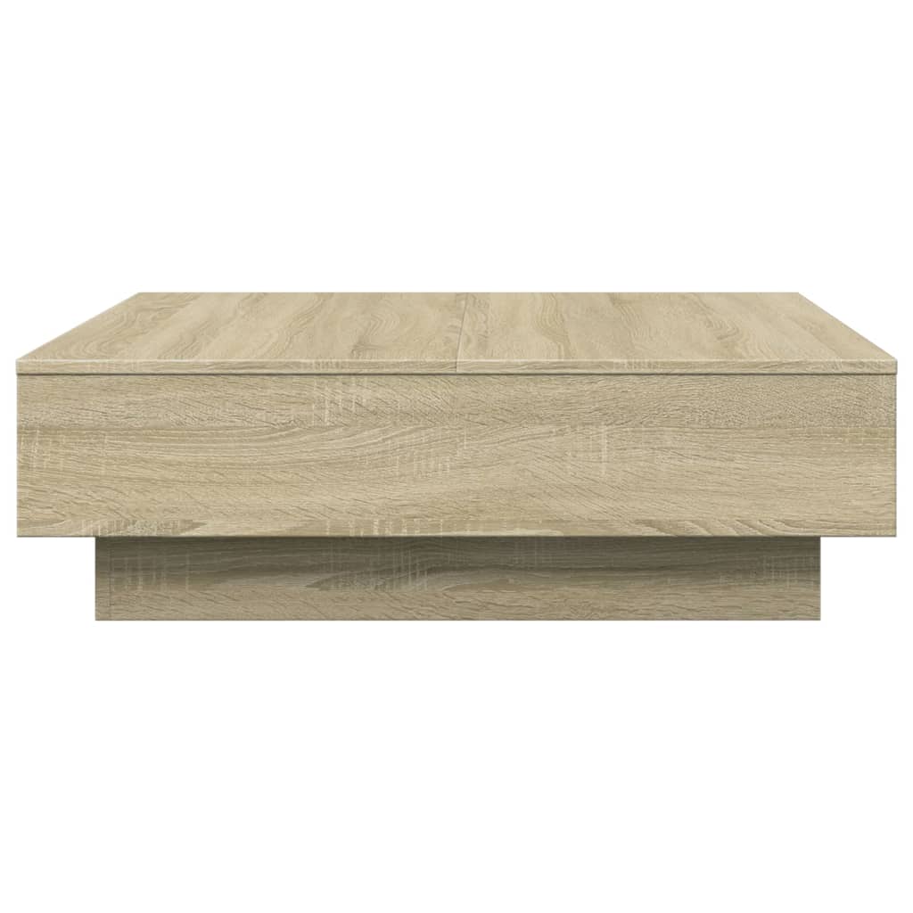Salontafel 90x90x28 cm spaanplaat sonoma eikenkleurig