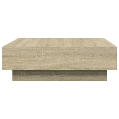Salontafel 90x90x28 cm spaanplaat sonoma eikenkleurig