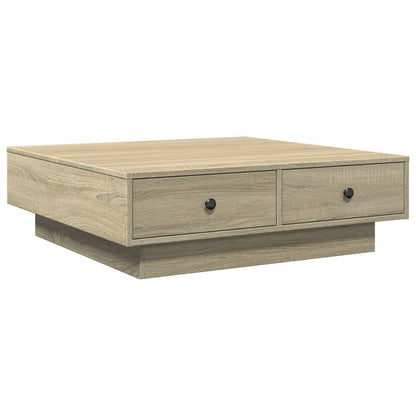Salontafel 90x90x28 cm spaanplaat sonoma eikenkleurig