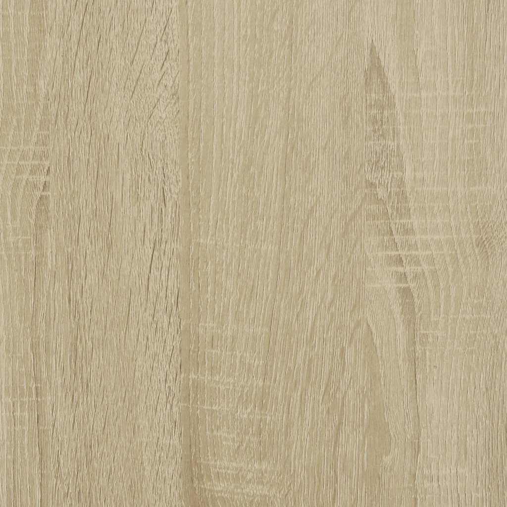 Nachtkastje 40x31x50 cm bewerkt hout en metaal sonoma eiken