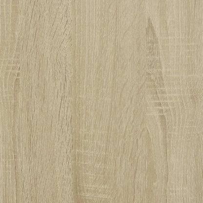 Nachtkastje 40x31x50 cm bewerkt hout en metaal sonoma eiken