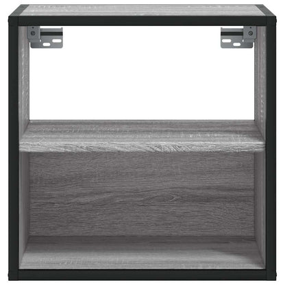 Nachtkastje wandgemonteerd 40x31x39,5cm grijs sonoma eikenkleur