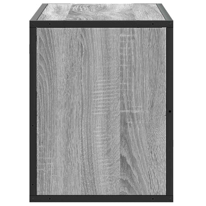 Tv-meubel 80x31x39,5 cm bewerkt hout metaal grijs sonoma eiken
