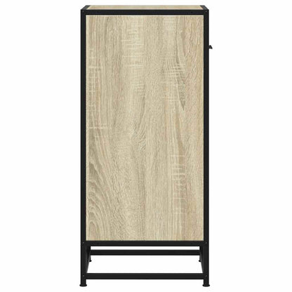 Dressoir 35,5x35x76 cm bewerkt hout en metaal sonoma eikenkleur