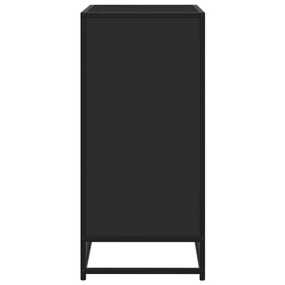 Dressoir 62x35x76 cm bewerkt hout zwart
