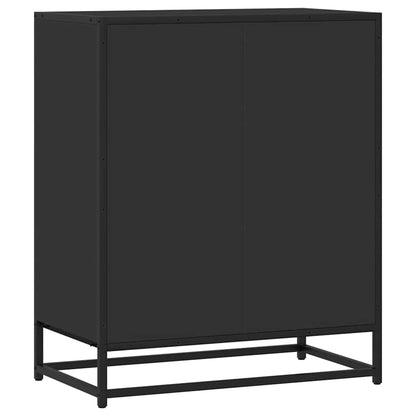 Dressoir 62x35x76 cm bewerkt hout zwart
