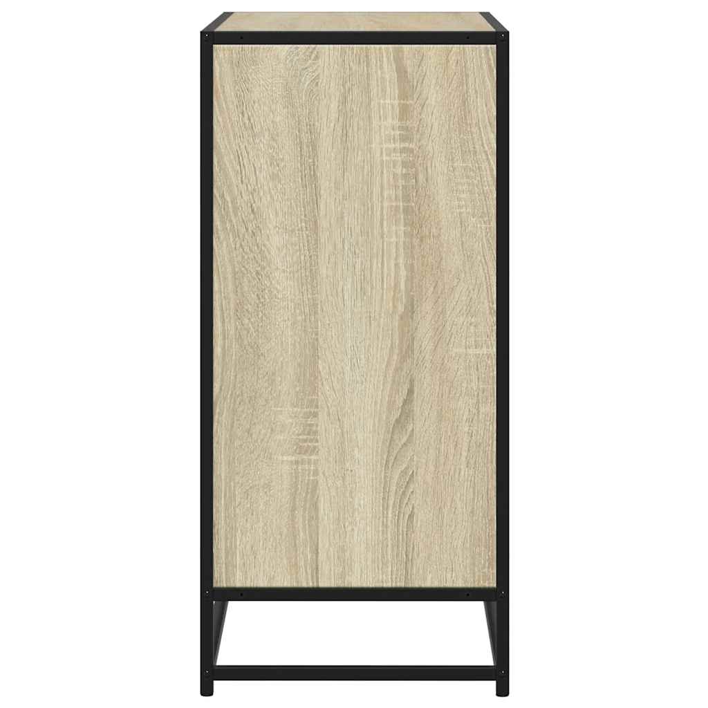 Dressoir 62x35x76 cm bewerkt hout sonoma eikenkleurig