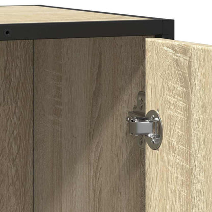 Dressoir 62x35x76 cm bewerkt hout sonoma eikenkleurig