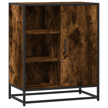 Dressoir 62x35x76 cm bewerkt hout gerookt eikenkleurig