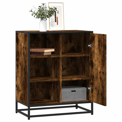 Dressoir 62x35x76 cm bewerkt hout gerookt eikenkleurig