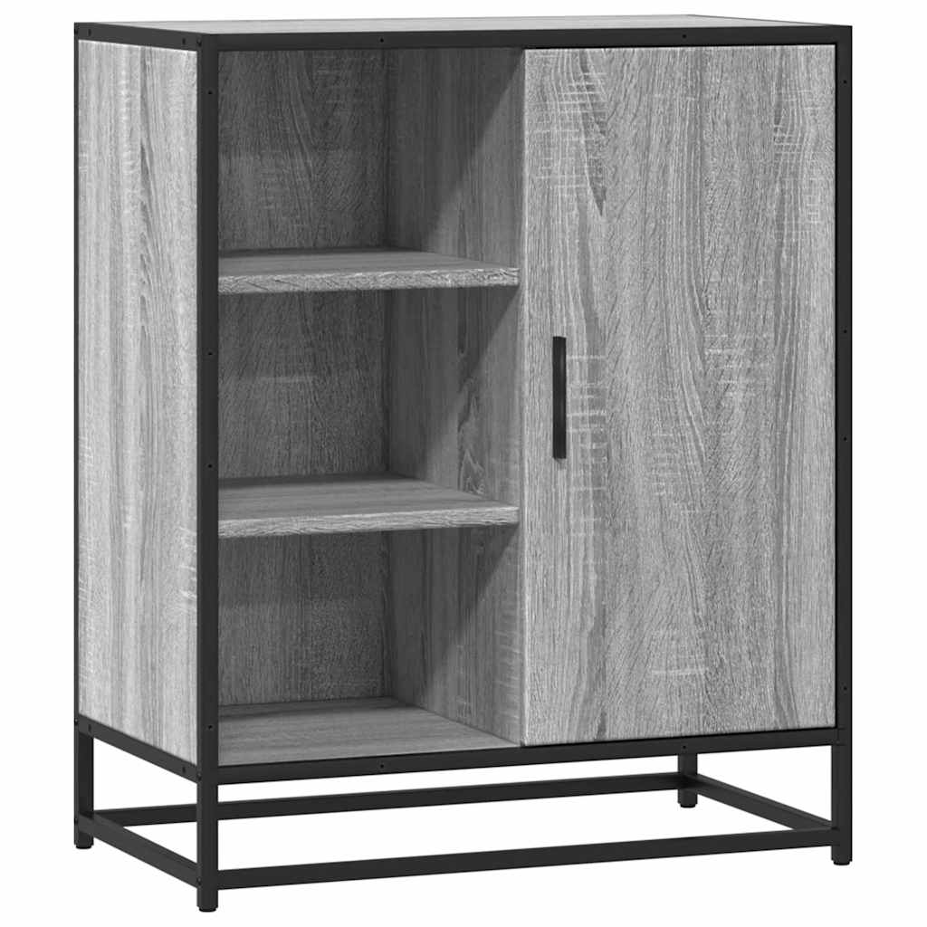 Dressoir 62x35x76 cm bewerkt hout grijs sonoma eikenkleurig