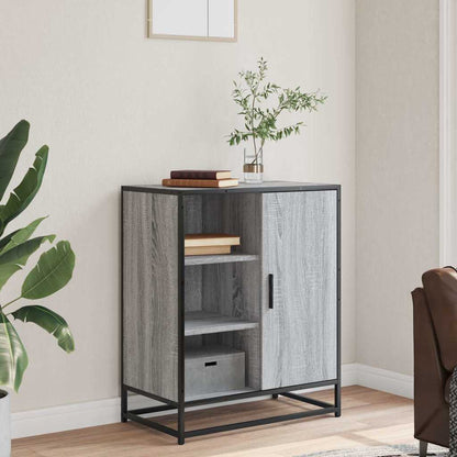 Dressoir 62x35x76 cm bewerkt hout grijs sonoma eikenkleurig