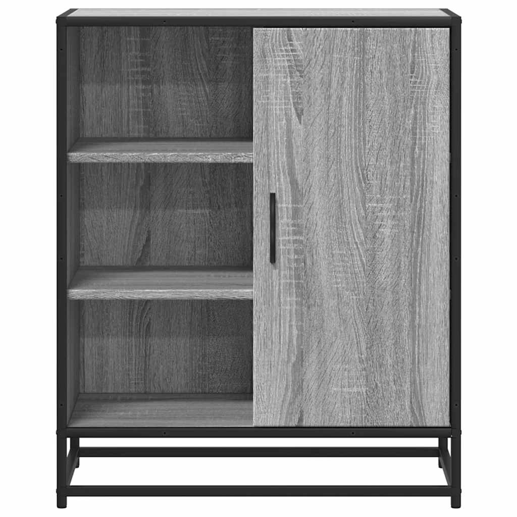 Dressoir 62x35x76 cm bewerkt hout grijs sonoma eikenkleurig