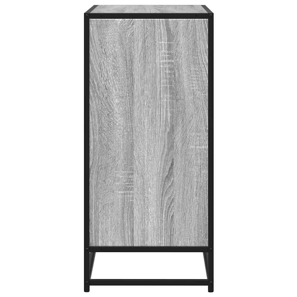 Dressoir 62x35x76 cm bewerkt hout grijs sonoma eikenkleurig
