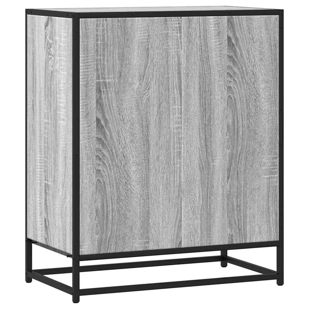 Dressoir 62x35x76 cm bewerkt hout grijs sonoma eikenkleurig