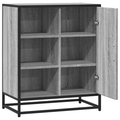 Dressoir 62x35x76 cm bewerkt hout grijs sonoma eikenkleurig