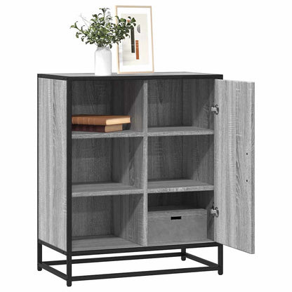 Dressoir 62x35x76 cm bewerkt hout grijs sonoma eikenkleurig
