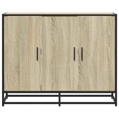 Dressoir 94x35x76 cm bewerkt hout sonoma eikenkleurig