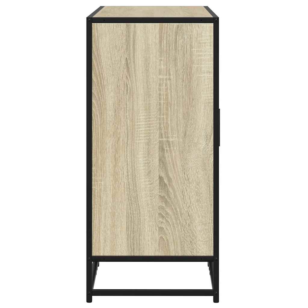 Dressoir 94x35x76 cm bewerkt hout sonoma eikenkleurig