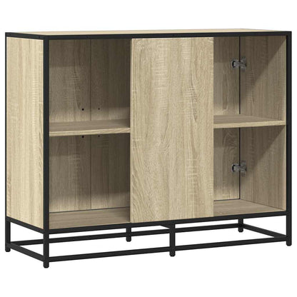 Dressoir 94x35x76 cm bewerkt hout sonoma eikenkleurig