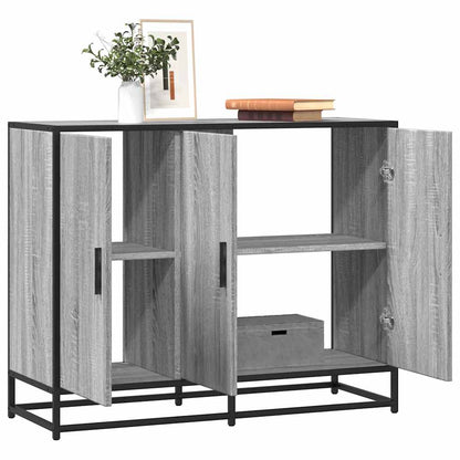 Dressoir 94x35x76 cm bewerkt hout grijs sonoma eikenkleurig
