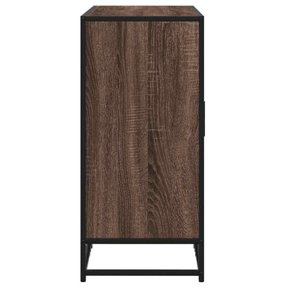 Dressoir 94x35x76 cm bewerkt hout bruin eikenkleur