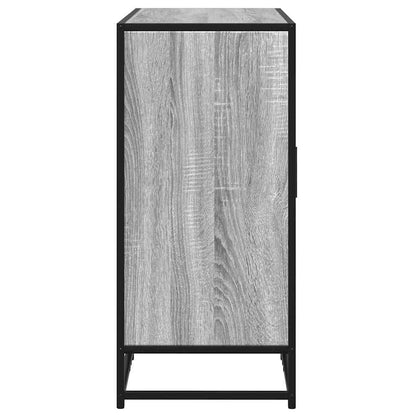 Dressoir 92x35x76 cm bewerkt hout grijs sonoma eikenkleurig