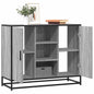 Dressoir 92x35x76 cm bewerkt hout grijs sonoma eikenkleurig