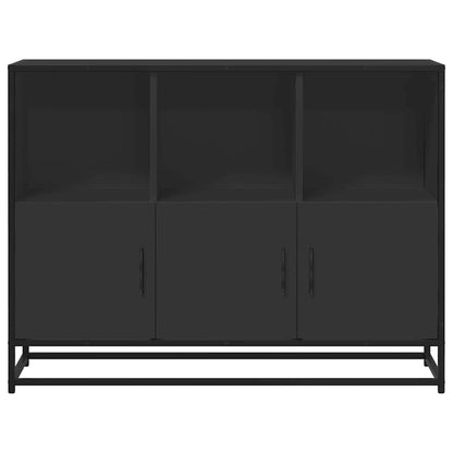 Dressoir 100x35x76 cm bewerkt hout zwart