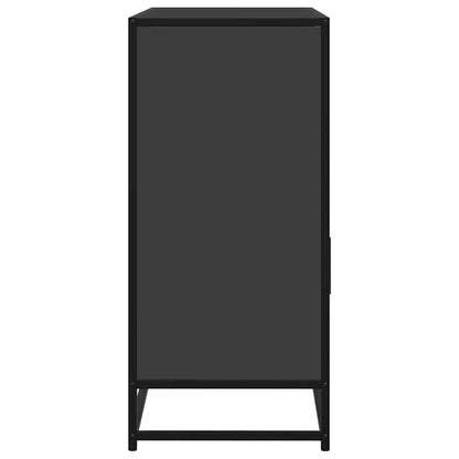 Dressoir 100x35x76 cm bewerkt hout zwart