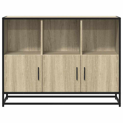 Dressoir 100x35x76 cm bewerkt hout sonoma eikenkleurig