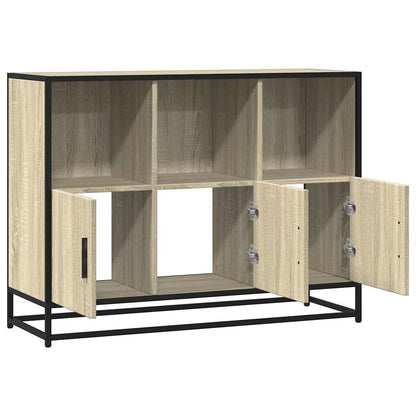 Dressoir 100x35x76 cm bewerkt hout sonoma eikenkleurig