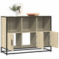 Dressoir 100x35x76 cm bewerkt hout sonoma eikenkleurig