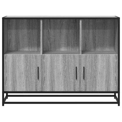 Dressoir 100x35x76 cm bewerkt hout grijs sonoma eikenkleurig