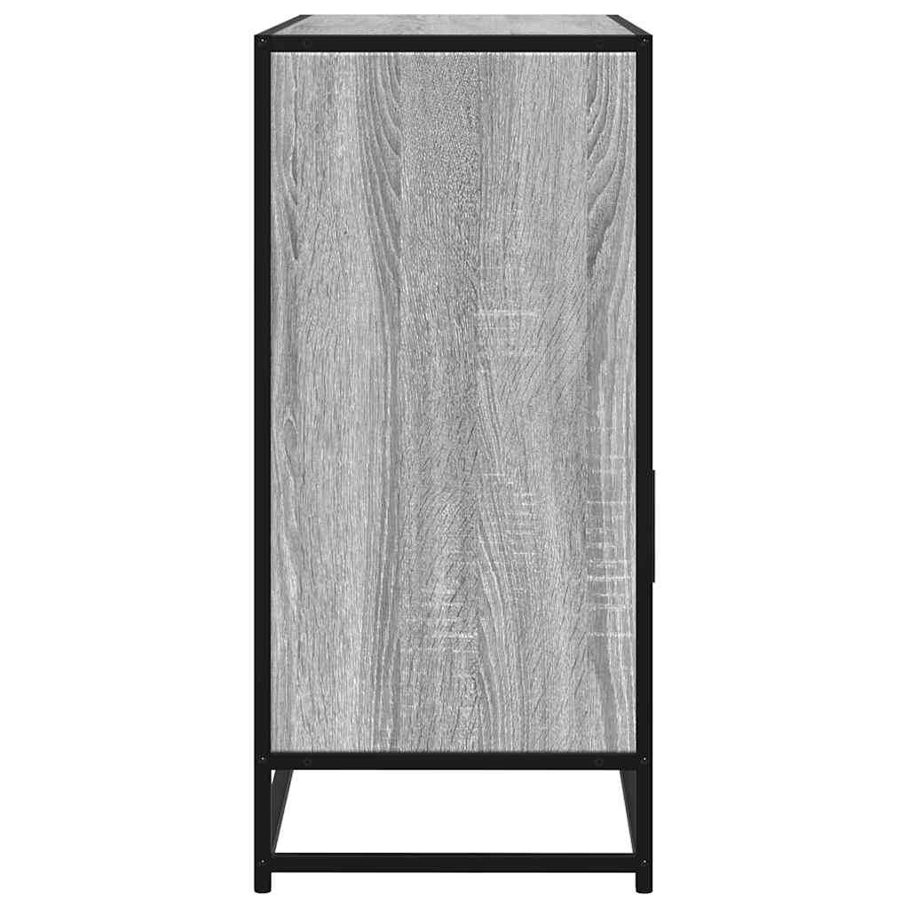 Dressoir 100x35x76 cm bewerkt hout grijs sonoma eikenkleurig