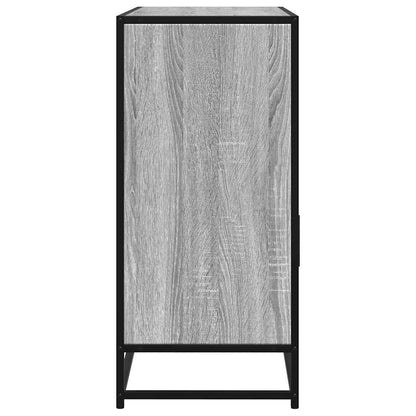 Dressoir 100x35x76 cm bewerkt hout grijs sonoma eikenkleurig