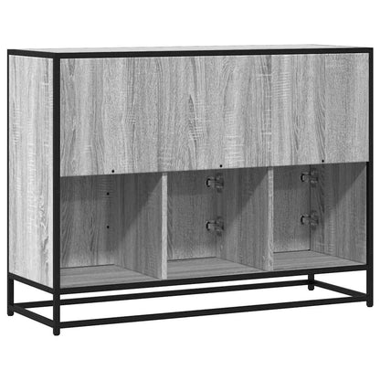 Dressoir 100x35x76 cm bewerkt hout grijs sonoma eikenkleurig