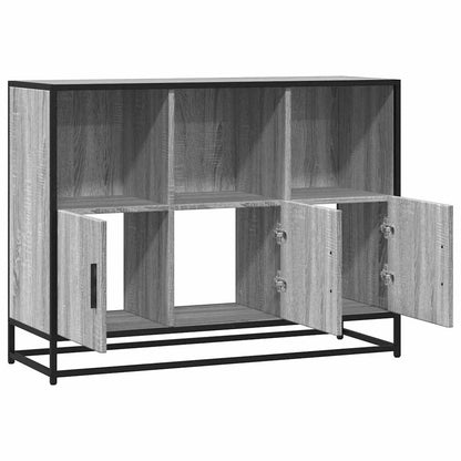 Dressoir 100x35x76 cm bewerkt hout grijs sonoma eikenkleurig