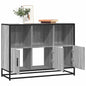 Dressoir 100x35x76 cm bewerkt hout grijs sonoma eikenkleurig