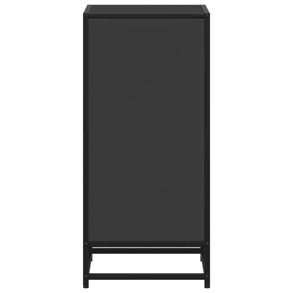 Boekenkast 40x35x76 cm bewerkt hout zwart