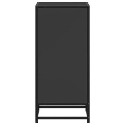 Boekenkast 40x35x76 cm bewerkt hout zwart